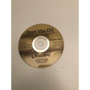 Street Atlas USA Deluxe Program Data CD for Windows 95/98/me